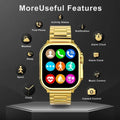 Golden Smart Bluetooth Smart Watch